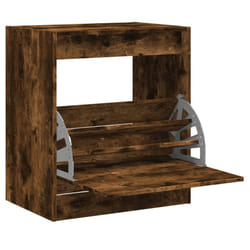 vidaXL Shoe Cabinet with 4 Flip-Drawers Shoe Storage Shelf Shoe Rack Cupboard - smoked oak, 60 x 42 x 69 cm