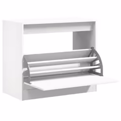 vidaXL Shoe Cabinet with 4 Flip-Drawers Shoe Storage Shelf Shoe Rack Cupboard - white, 80 x 42 x 69 cm