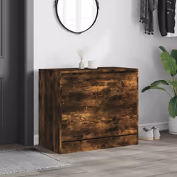 vidaXL Shoe Cabinet with 4 Flip-Drawers Shoe Storage Shelf Shoe Rack Cupboard - smoked oak, 80 x 42 x 69 cm