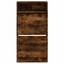 vidaXL Shoe Cabinet with 2 Flip-Drawers Shoe Storage Shelf Shoe Rack Cupboard - smoked oak, 60 x 34 x 116 cm - Additional view 4