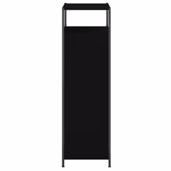 vidaXL Shoe Cabinet with 4 Flip-Drawers Shoe Storage Shelf Rack Grey Sonoma - black, 60 x 34 x 112 cm - Additional view 5