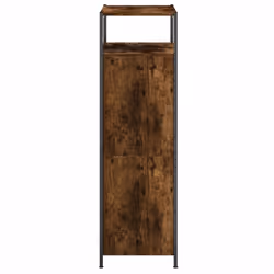 vidaXL Shoe Cabinet Shoe Storage Shelf Shoe Rack Smoked Oak Engineered Wood - Additional view 5