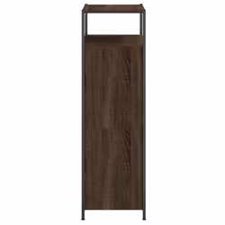 vidaXL Shoe Cabinet with 4 Flip-Drawers Shoe Storage Shelf Rack Grey Sonoma - brown oak, 60 x 34 x 112 cm - Additional view 5