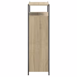 vidaXL Shoe Cabinet with 4 Flip-Drawers Shoe Storage Shelf Rack Grey Sonoma - sonoma oak, 75 x 34 x 112 cm - Additional view 5