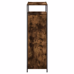 vidaXL Shoe Cabinet with 4 Flip-Drawers Shoe Storage Shelf Rack Grey Sonoma - smoked oak, 75 x 34 x 112 cm - Additional view 5