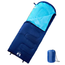 vidaXL Sleeping Bag for Adults Camping Outdoor Hiking Sleeping Bag 3-4 Seasons - navy and blue