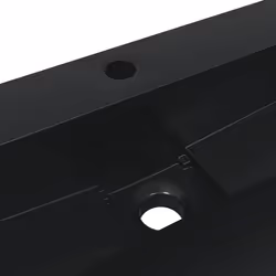 vidaXL Wash Basin Vessel Sink Countertop Basin Sink Mineral Cast/Marble Cast - black, 50 x 38 x 11 cm - Additional view 7