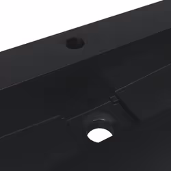 vidaXL Wash Basin Vessel Sink Countertop Basin Sink Mineral Cast/Marble Cast - black, 60 x 38 x 11 cm - Additional view 7