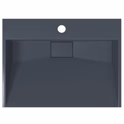 vidaXL Wash Basin Vessel Sink Countertop Basin Sink Mineral Cast/Marble Cast - anthracite, 50 x 38 x 11 cm - Additional view 6