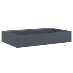 vidaXL Wash Basin Vessel Sink Countertop Basin Sink Mineral Cast/Marble Cast - anthracite, 60 x 38 x 11 cm