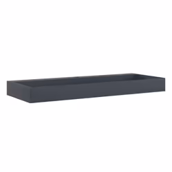 vidaXL Wash Basin Vessel Sink Countertop Basin Sink Mineral Cast/Marble Cast - anthracite, 120 x 46 x 11 cm
