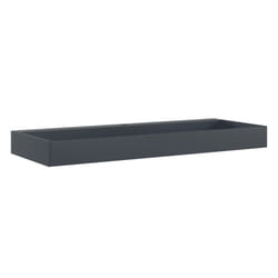 vidaXL Wash Basin Vessel Sink Countertop Basin Sink Mineral Cast/Marble Cast - anthracite, 120 x 46 x 11 cm
