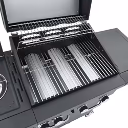 vidaXL Gas BBQ Grill with 4 Burners Gas Barbecue Black Powder-coated Steel - Additional view 7