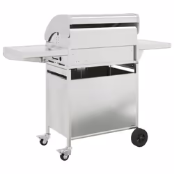 vidaXL Gas BBQ Grill with 5 Burners Gas Barbecue Grill Silver Stainless Steel - Additional view 4