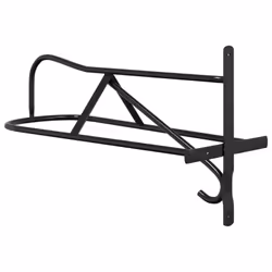 vidaXL Saddle Rack Wall Mounted Saddle Stand Horse Saddle Pad Rack Black Iron - Additional view 5