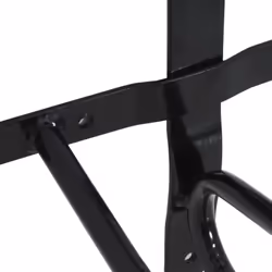 vidaXL Saddle Rack Wall Mounted Saddle Stand Horse Saddle Pad Rack Black Iron - Additional view 6