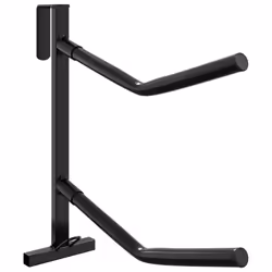 vidaXL Saddle Rack with Bridle Hook Twin Arm Portable Saddle Stand Black Iron