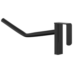 vidaXL Saddle Rack & Bridle Hook Single Arm Portable Saddle Stand Black Iron