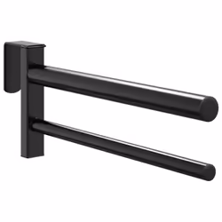 vidaXL Saddle Rack Twin Arm Portable Saddle Stand Saddle Pad Rack Black Iron