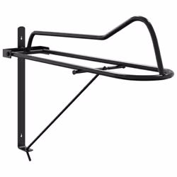 vidaXL Foldable Saddle Rack Wall Mounted Saddle Stand Saddle Holder Black Iron
