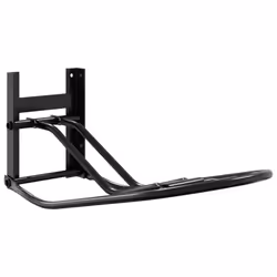 vidaXL Foldable Saddle Rack Wall Mounted Saddle Stand Saddle Holder Black Iron