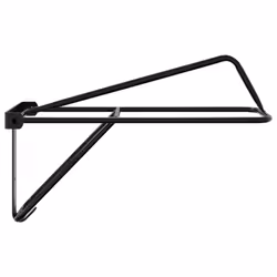 vidaXL Foldable Saddle Rack Wall Mounted Saddle Stand Saddle Holder Black Iron - Additional view 4