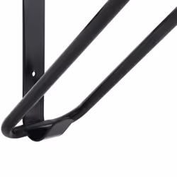 vidaXL Foldable Saddle Rack Wall Mounted Saddle Stand Saddle Holder Black Iron - Additional view 7