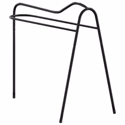 vidaXL Saddle Rack 3 Legged Freestanding Saddle Stand Saddle Holder Black Iron