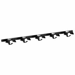 vidaXL Bridle Hanger for 5 Bridles with 5 Hooks Horse Saddle Rack Black Iron