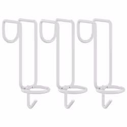 vidaXL Bucket Hook Portable Wall Horse Bucket Hanger Silver Galvanised Steel