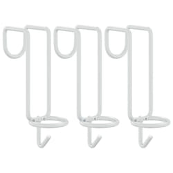 vidaXL Bucket Hook Portable Wall Horse Bucket Hanger Silver Galvanised Steel
