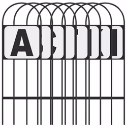 vidaXL Dressage Markers Arena Marker Letters Signs Equestrian 8 pcs Steel