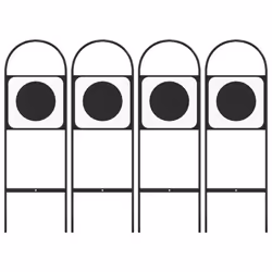 vidaXL Dressage Markers Arena Marker Letters Signs Equestrian 4 pcs Steel