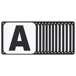 vidaXL Dressage Arena Letters Arena Markers Signs Equestrian 12 pcs Steel