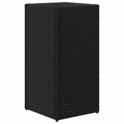 vidaXL Garden Planter Outdoor Flower Pot Patio Planter Pot Black Poly Rattan - Additional view 6