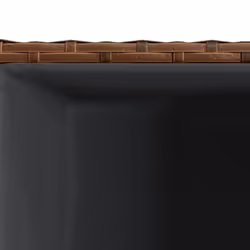 vidaXL Garden Planter Outdoor Flower Pot Patio Planter Pot Brown Poly Rattan - Additional view 7