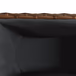vidaXL Garden Planter with 3 Pots Flower Pot Planter Pot Brown Poly Rattan - Additional view 8