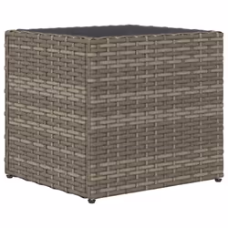 vidaXL Garden Planter Outdoor Flower Pot Patio Planter Pot Grey Poly Rattan - Additional view 6