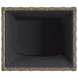 vidaXL Garden Planter Outdoor Flower Pot Patio Planter Pot Grey Poly Rattan - Additional view 7