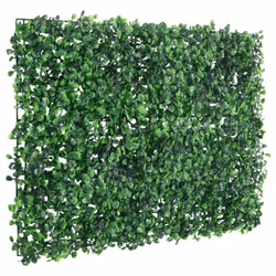 vidaXL Artificial Shrub Leaf Fence Privacy Fence ScreenÂ 24 pcs Green 40x60 cm