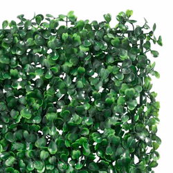 vidaXL Artificial Shrub Leaf Fence Privacy Fence ScreenÂ 24 pcs Green 40x60 cm - Additional view 5