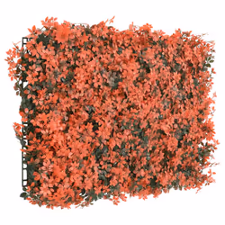 vidaXL Artificial Maple Leaf Fence Privacy ScreenÂ 6 pcs Light Red 40x60 cm