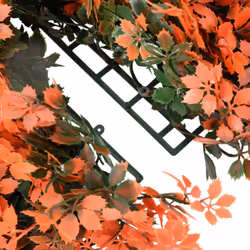 vidaXL Artificial Maple Leaf Fence Privacy ScreenÂ 24 pcs Light Red 40x60 cm - Additional view 4