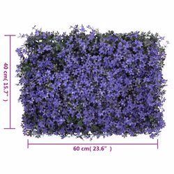 vidaXL Artificial Leaf Fence Garden Privacy Fence ScreenÂ 24 pcs Purple 40x60cm