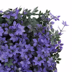 vidaXL Artificial Leaf Fence Garden Privacy Fence ScreenÂ 24 pcs Purple 40x60cm - Additional view 5