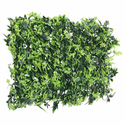 vidaXL Artificial Leaf Fence Garden Privacy Fence ScreenÂ 24 pcs Green 40x60 cm