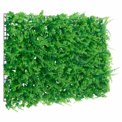 vidaXL Artificial Fern Leaf Fence Privacy Fence ScreenÂ 24 pcs Green 40x60 cm