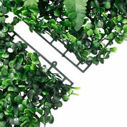 vidaXL Artificial Plant Fence Garden Privacy Fence ScreenÂ 24 pcs Green 40x60cm - Additional view 4