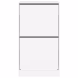 vidaXL Shoe Cabinet with 4 Flip-Drawers Shoe Storage Shelf Shoe Rack Cupboard - white, 60 x 42 x 108 cm - Additional view 5