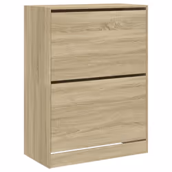 vidaXL Shoe Cabinet with 4 Flip-Drawers Shoe Storage Shelf Shoe Rack Cupboard - sonoma oak, 80 x 42 x 108 cm